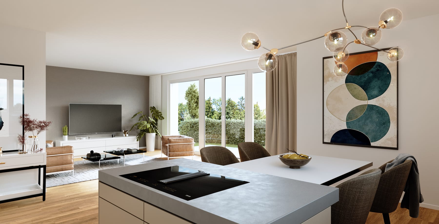 PEQ Weinstadt – Wohnung Wohn-Essbereich